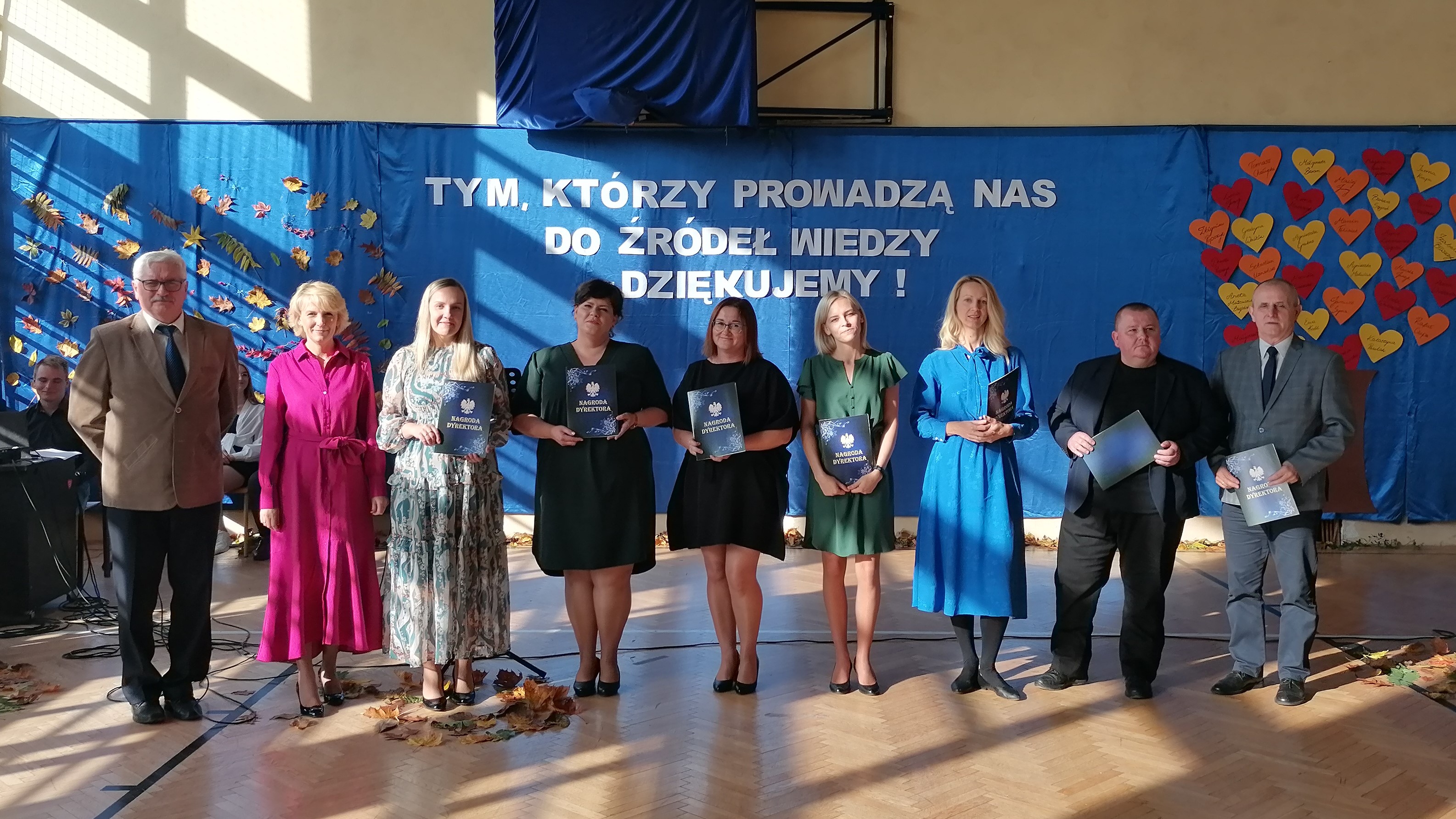 W czasie akademii z okazji Dnia Edukacji Narodowej w Zespole Szkół w Gorzowie Śląskim wyróżniający się nauczyciele otrzymali okolicznościowe nagrody