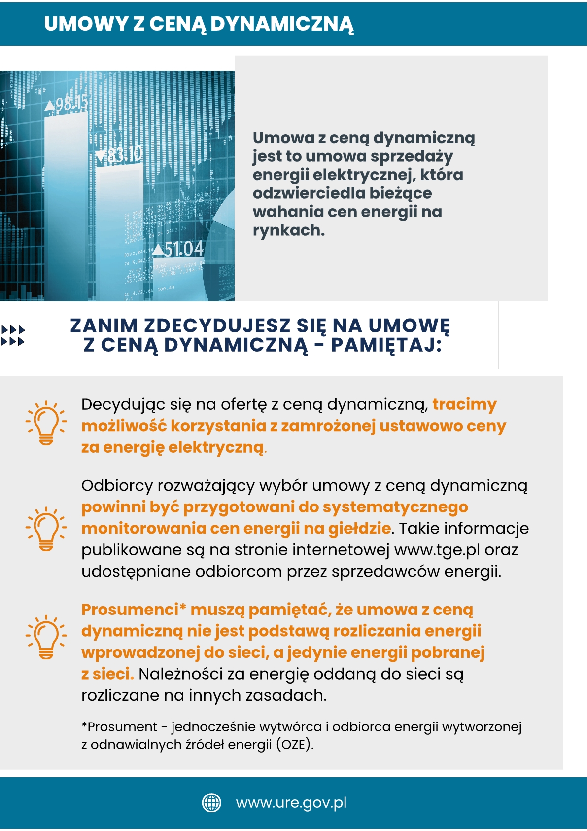 Broszura informacyjna URE - Rachunki za prąd
