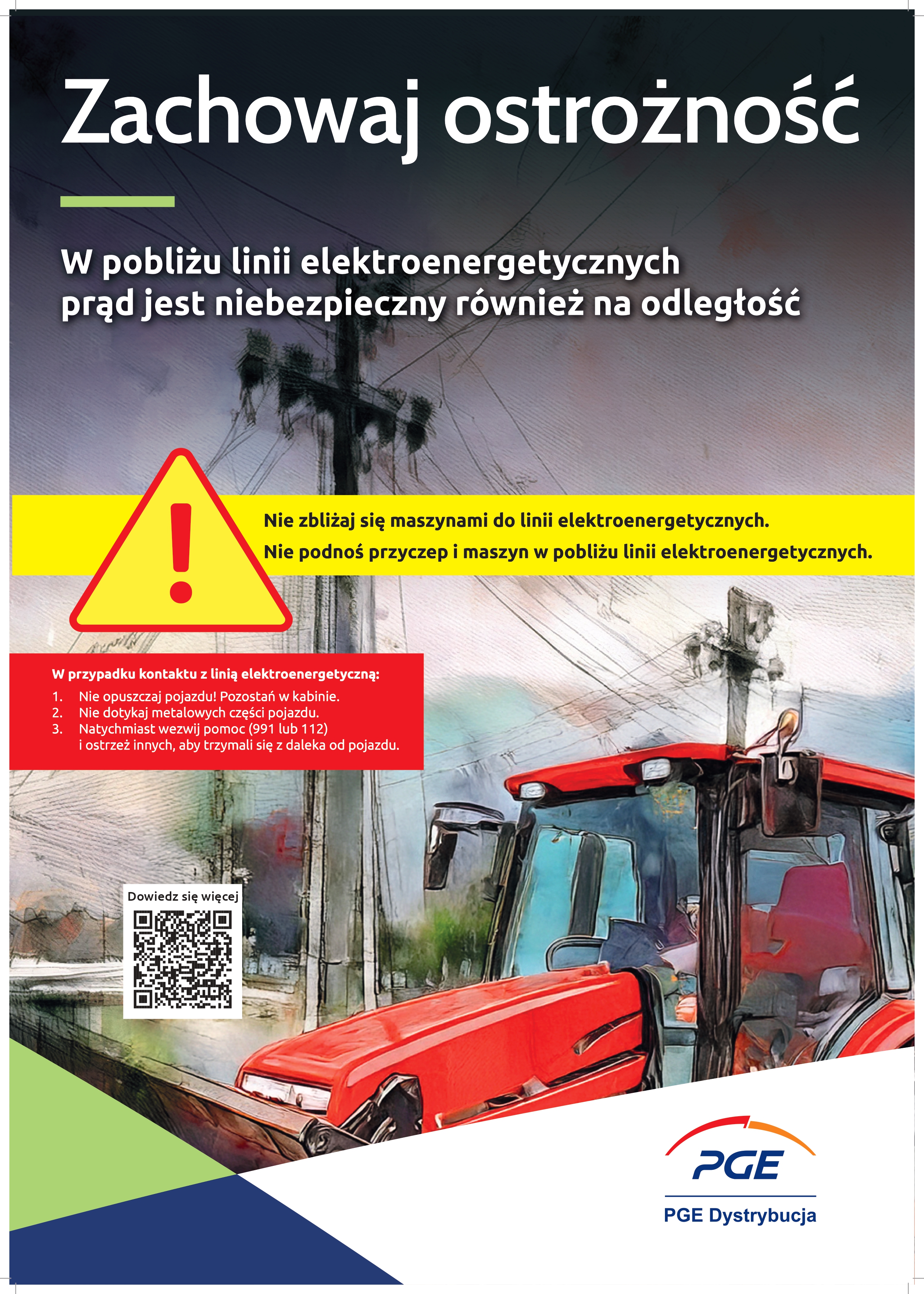 Akcja informacyjna o bezpieczeństwie przy urządzeniach elektroenergetycznych