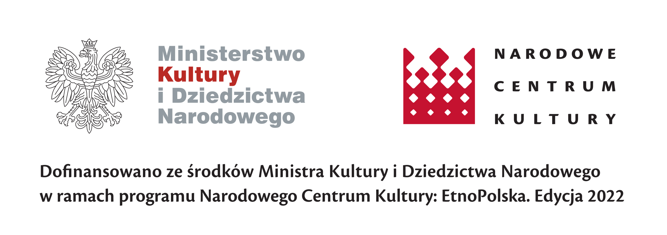 Grafika przedstawia logotypy MKiDN oraz Narodowego Centrum Kultury