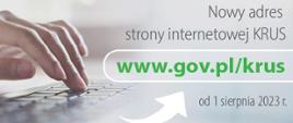 Informacja o uruchomieniu nowej strony internetowej KRUS