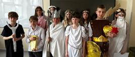 Bohaterowie mitologiczni odwiedzili piątoklasistów 
