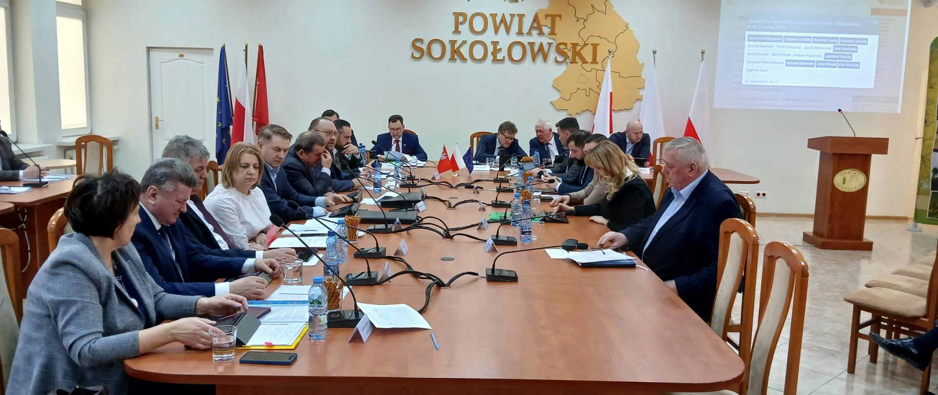 X Sesja Rady Powiatu Sokołowskiego