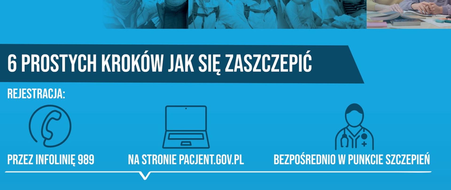 W jaki sposób można zarejestrować się na szczepienie przeciwko COVID-19?