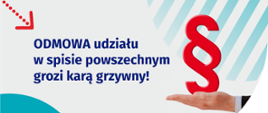 Grzywna za brak udziału w spisie