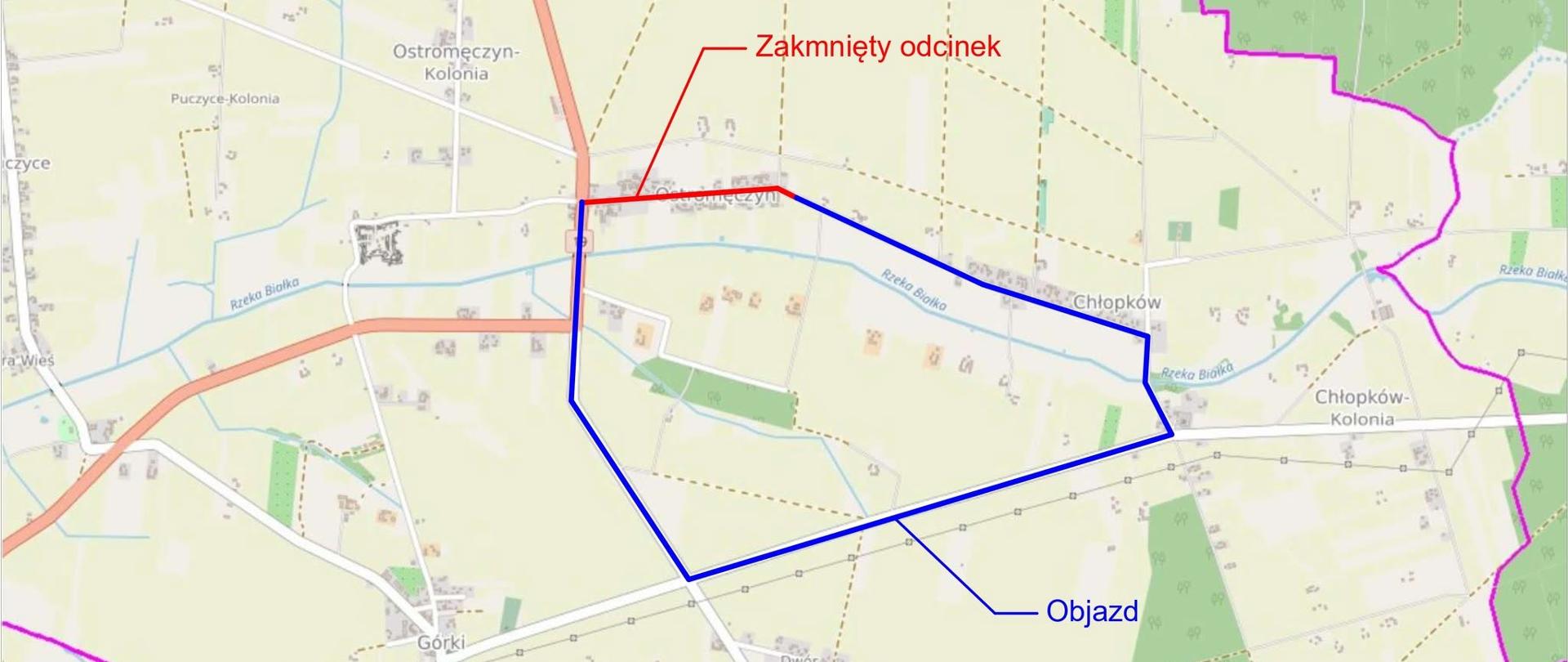 Czasowe zamknięcie drogi powiatowej nr 2023W