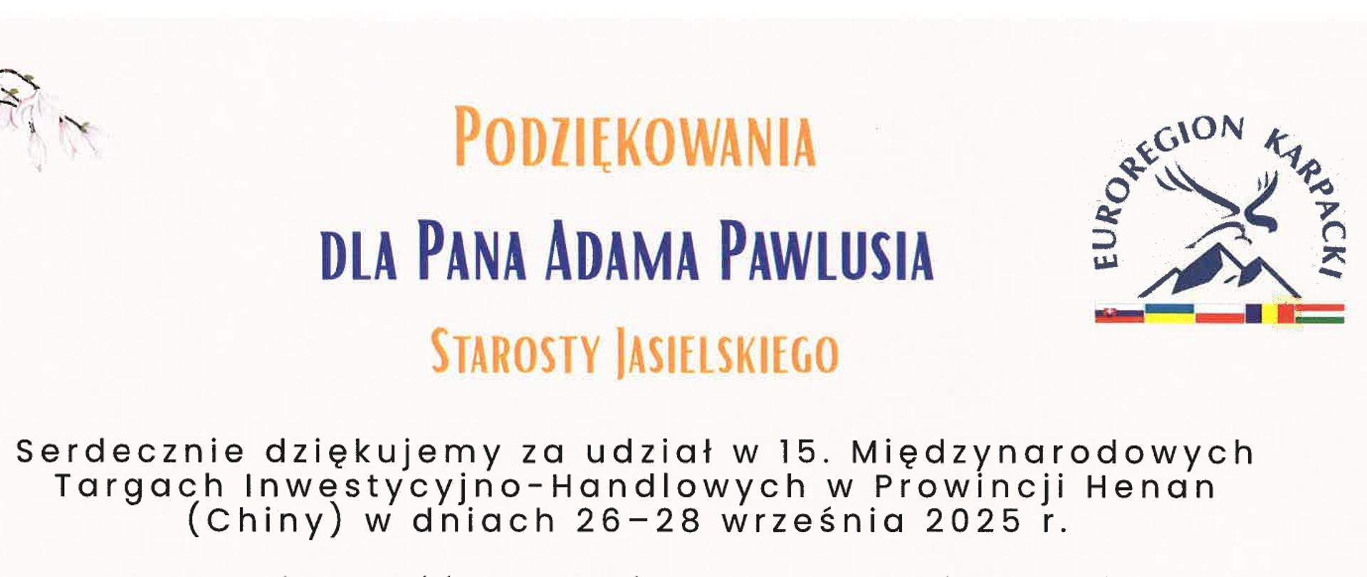 Podziękowanie