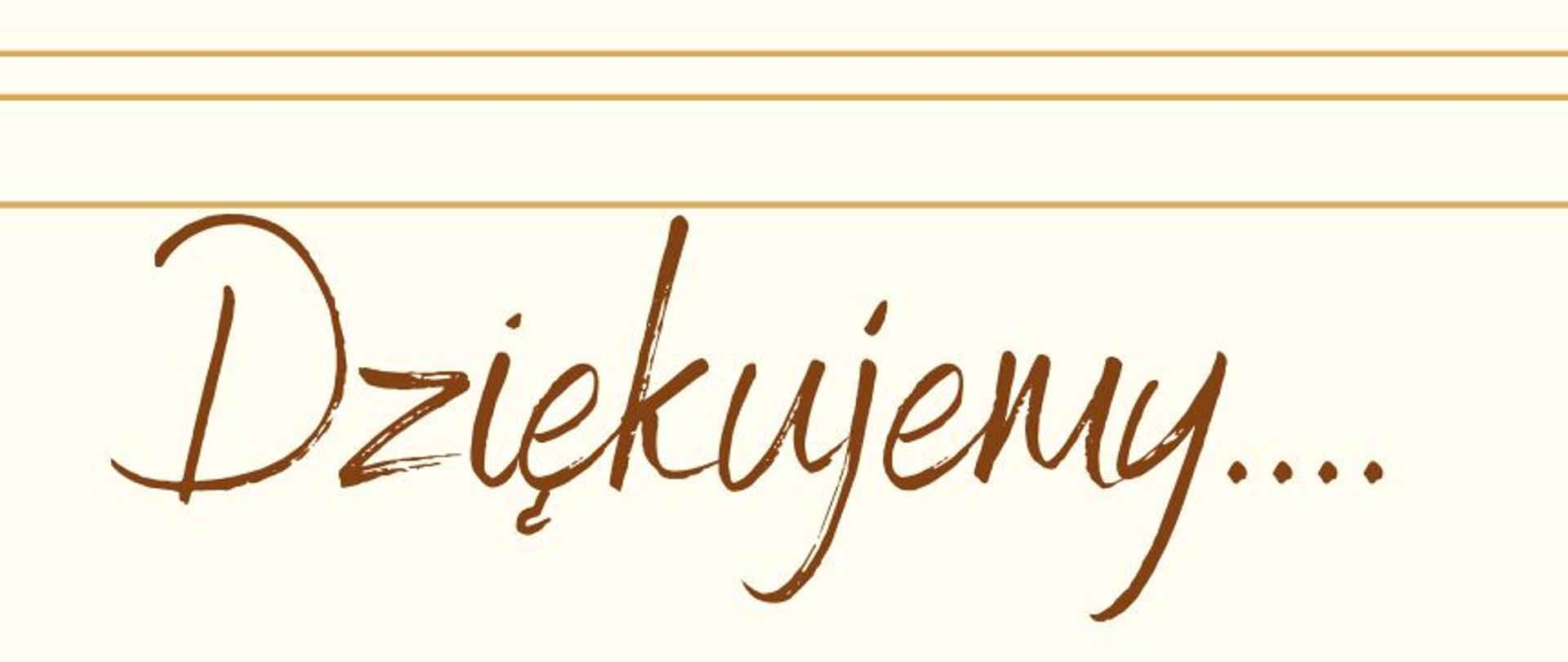 Podziękowanie