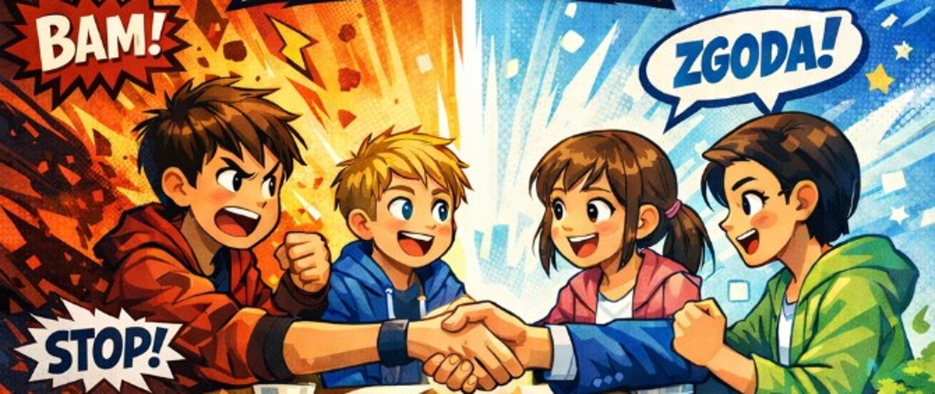 Konkurs na komiks dla dzieci i młodzieży - plakat