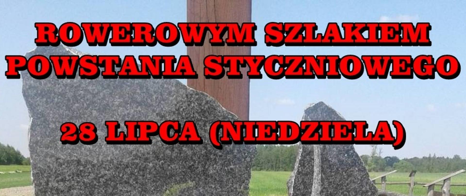 Plakat Rowerowym Szlakiem Powstania Styczniowego