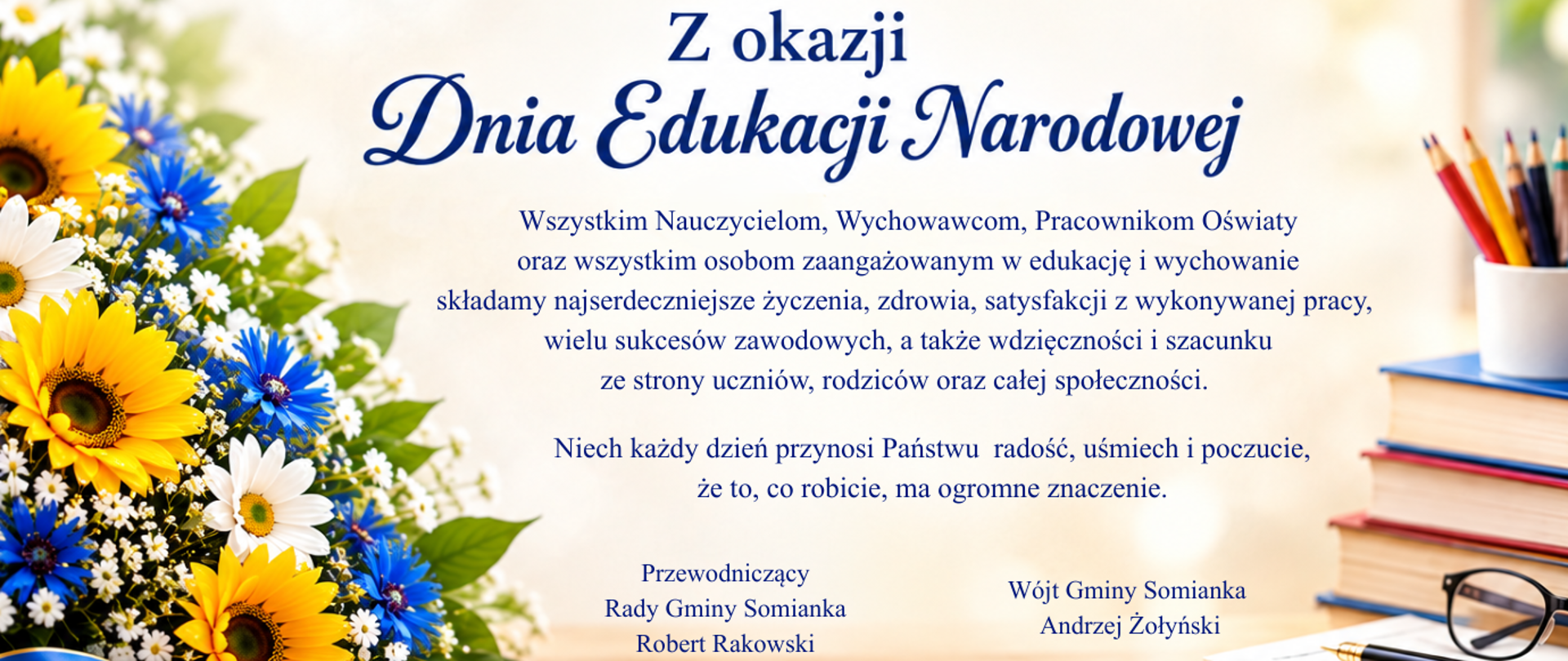 Życzenia z okazji Dnia Edukacji Narodowej
