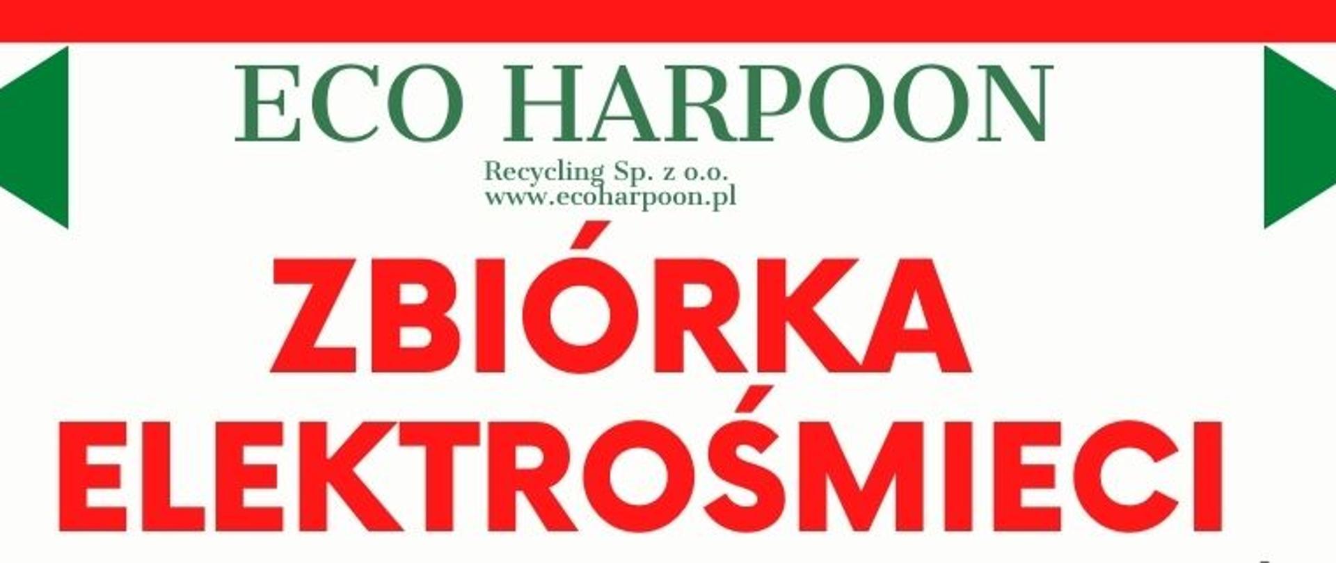 Harmonogram zbiórki elektrośmieci zorganizowanej prze Firmę ECO HARPOON przy współpracy Gminnej Spółki Komunalnej w Mordach dla mieszkańców Miasta i Gminy Mordy w dniach 11.05-13.05.2021 r.