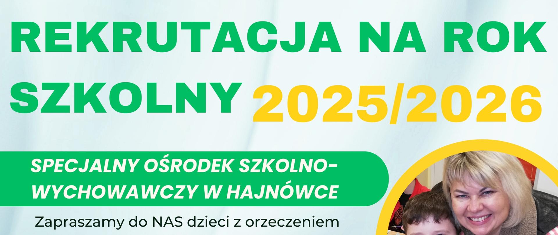 Ulotka zapraszająca do nauki w SOSW