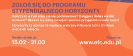 Fundacja EFC Plakat Programu Horyzonty
