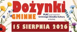 plakat dożynki Łużna