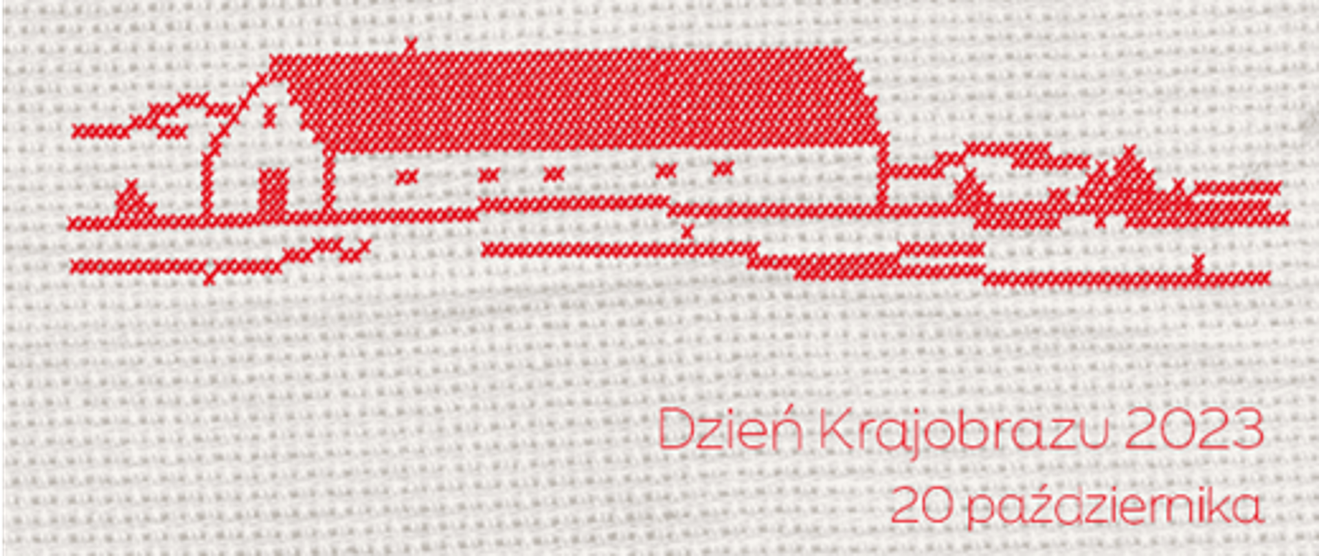 Zwycięski plakat Dnia Krajobrazu 2023 – Antonina Nowak „Haft”.