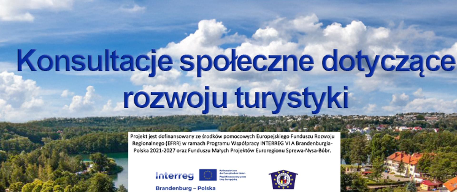 plakat - Konsultacje społeczne dotyczące rozwoju turystyki