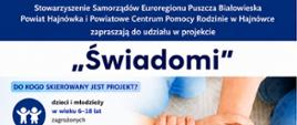 Na plakacie umieszczono logotypy organizatorów oraz informacje o projekcie, zawarte w artykule