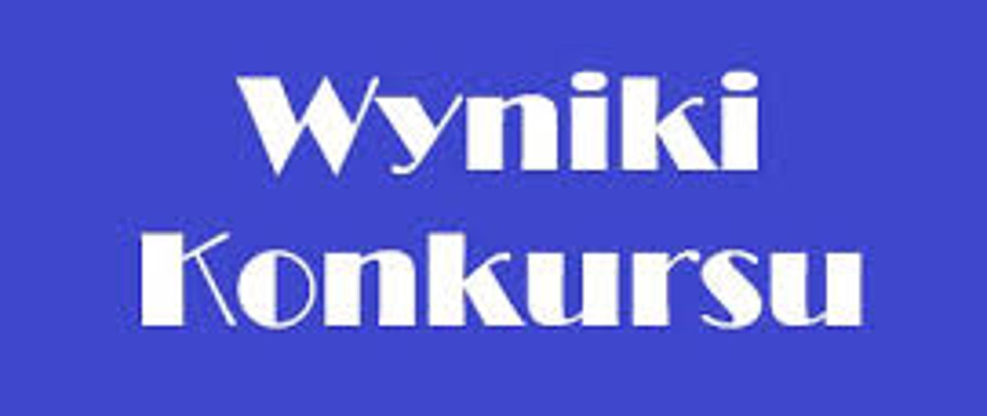 wyniki konkursu