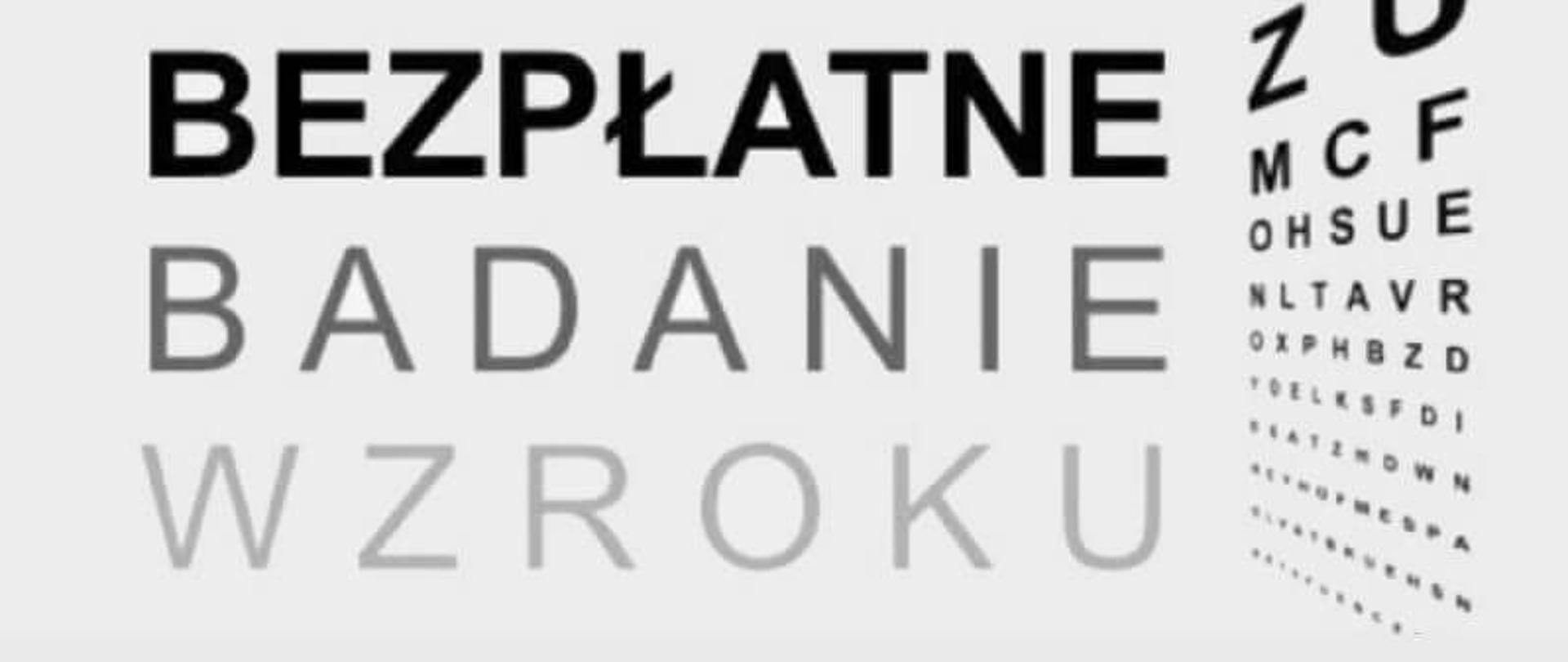 bezpłatne badanie wzroku