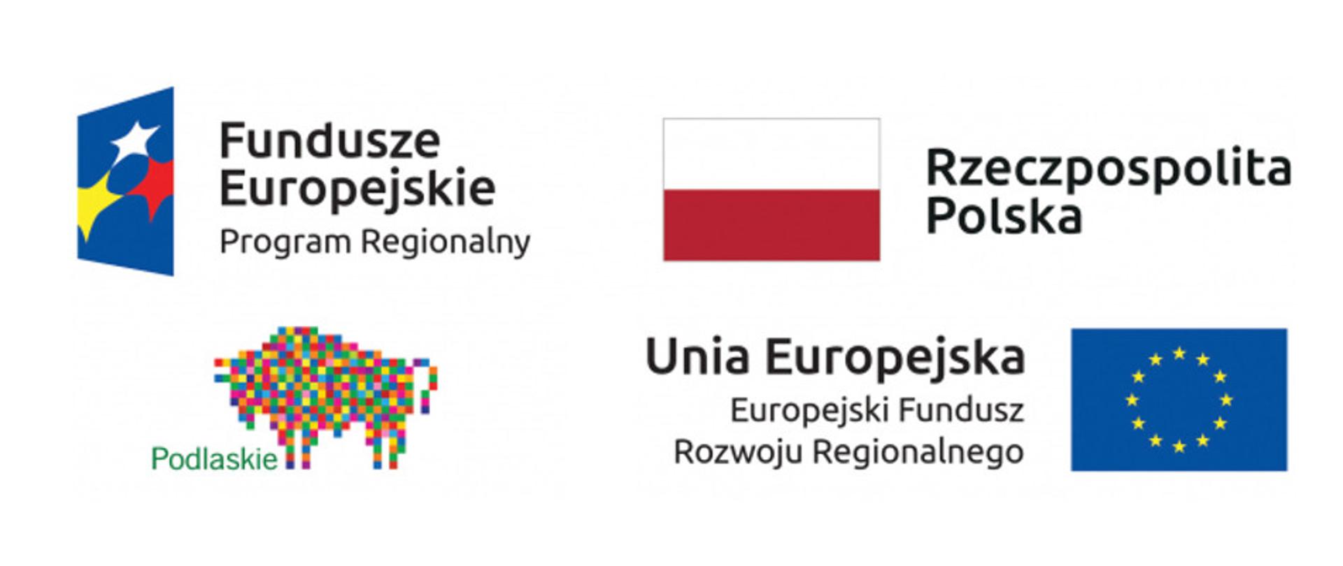 Logotypy RPO EFRR Podlaskie