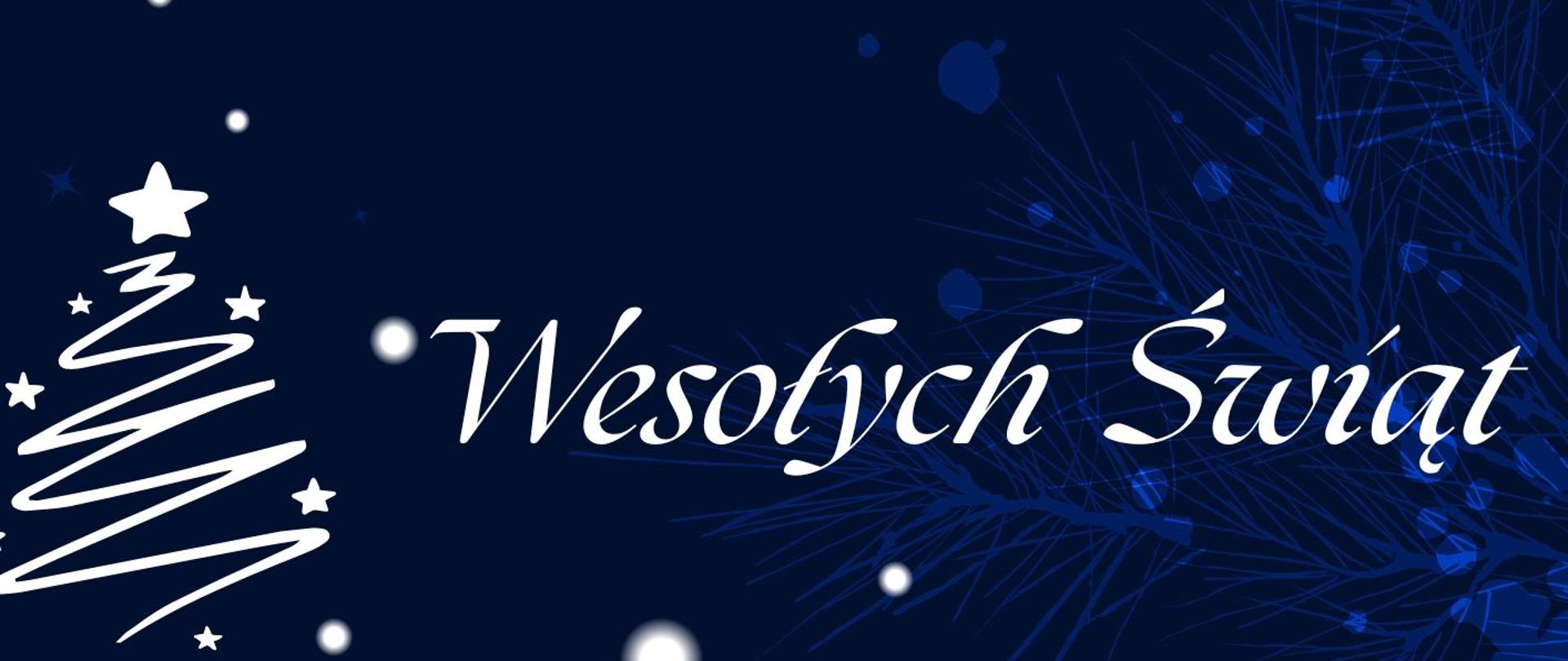 napis "Wesołych Świąt"