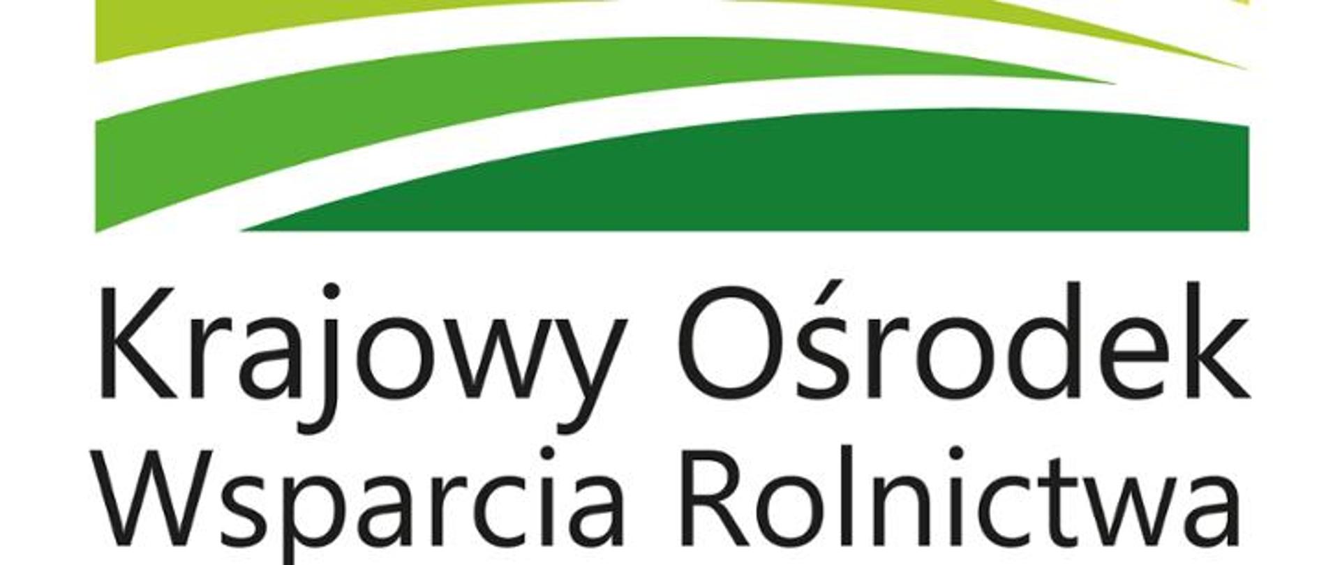 na obrazku znajduje się zielone logo KOWR, poniżej napis "Krajowy Ośrodek Wsparcia Rolnictwa"