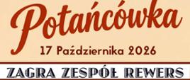 Na plakacie widzimy w centralnej części tańczącą parę na wzgórzu w jesiennych okolicznościach przyrody. W górnej części plakatu mamy napis potańcówka, niżnej data 17 października i zespół jaki zagra da uczestników. 