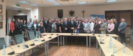 Uroczysta sesja - podpisanie porozumienia o kontynuacji współpracy z Gminą Redzikowo.