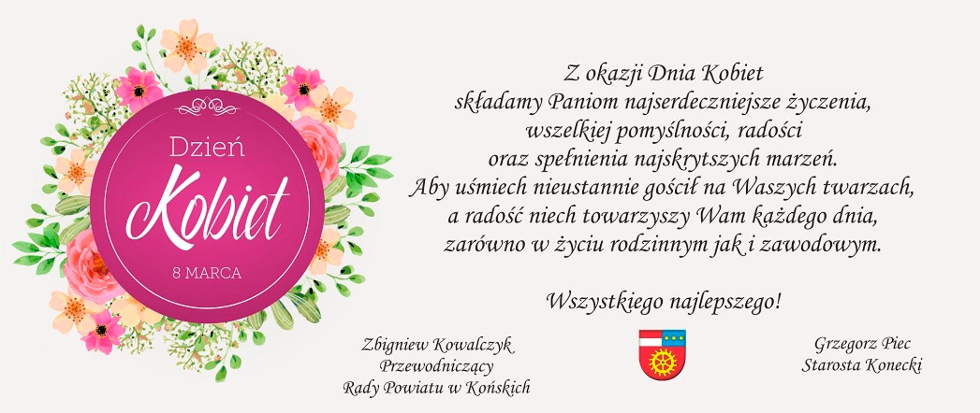 Życzenia z okazji Dnia Kobiet