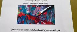 Międzyszkolny Konkurs Plastyczno–Fotograficzny „Ucieknij nałogom w pasję”