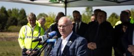 Przy głosie starosta Hajnowski Andrzej Skiepko