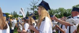 Część składu Strażackiej Orkiestry Dętej "Tymbarski Ton"