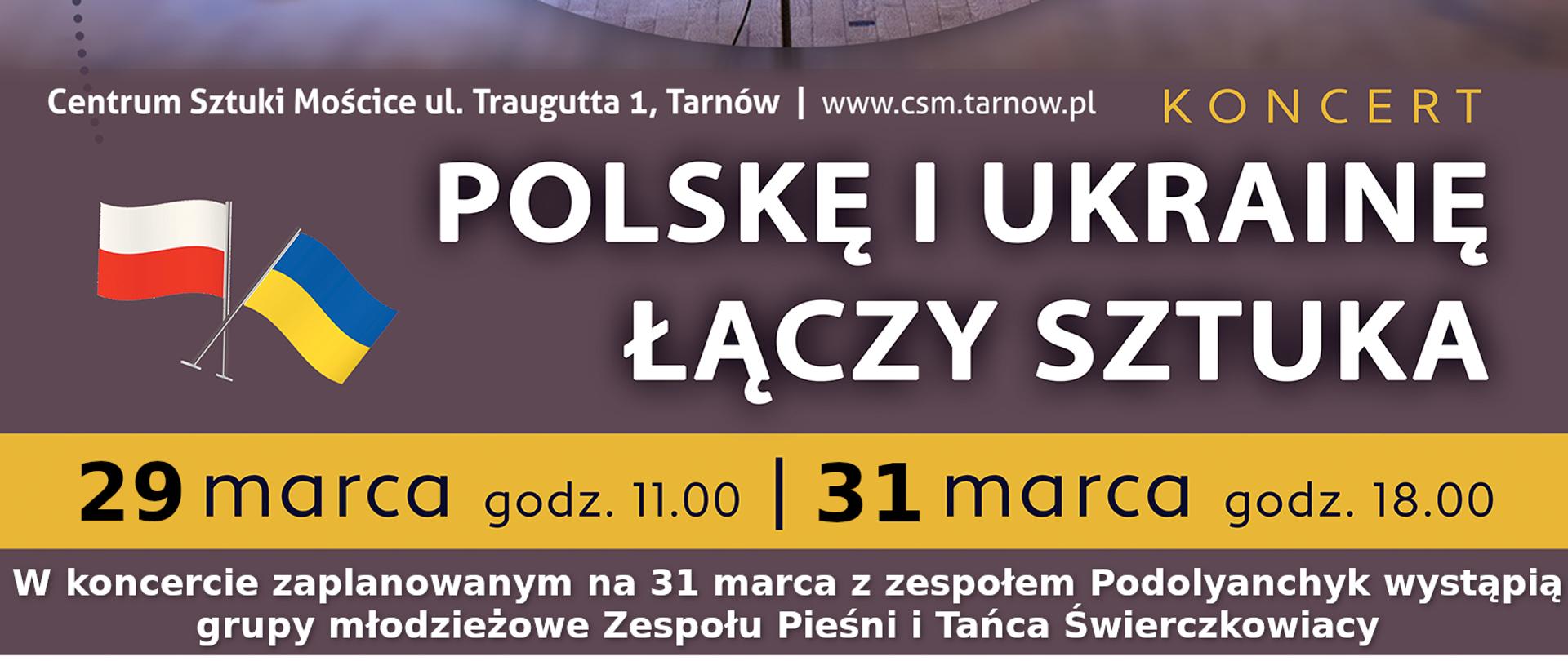 grafika przedstawia informacje na temat koncertu