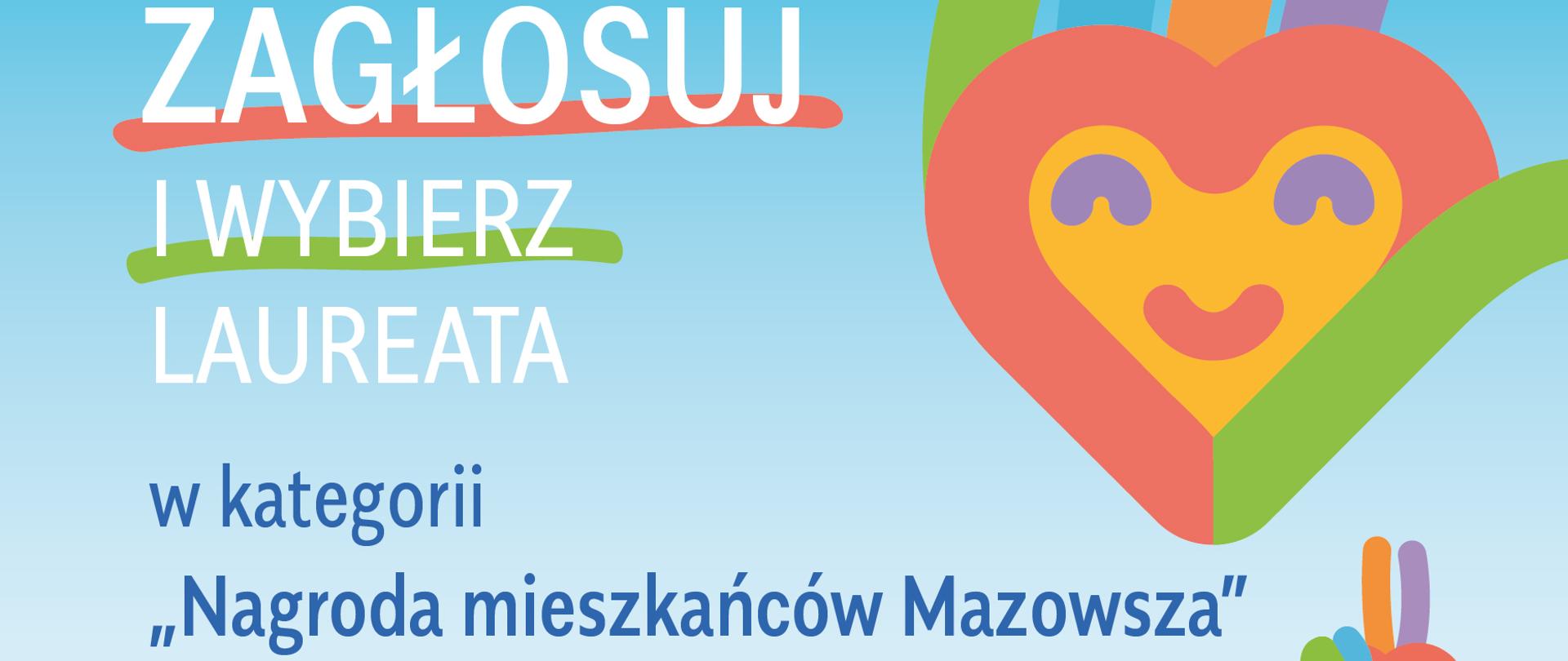 Plakat promujący Mazowieckie barwy wolontariatu 