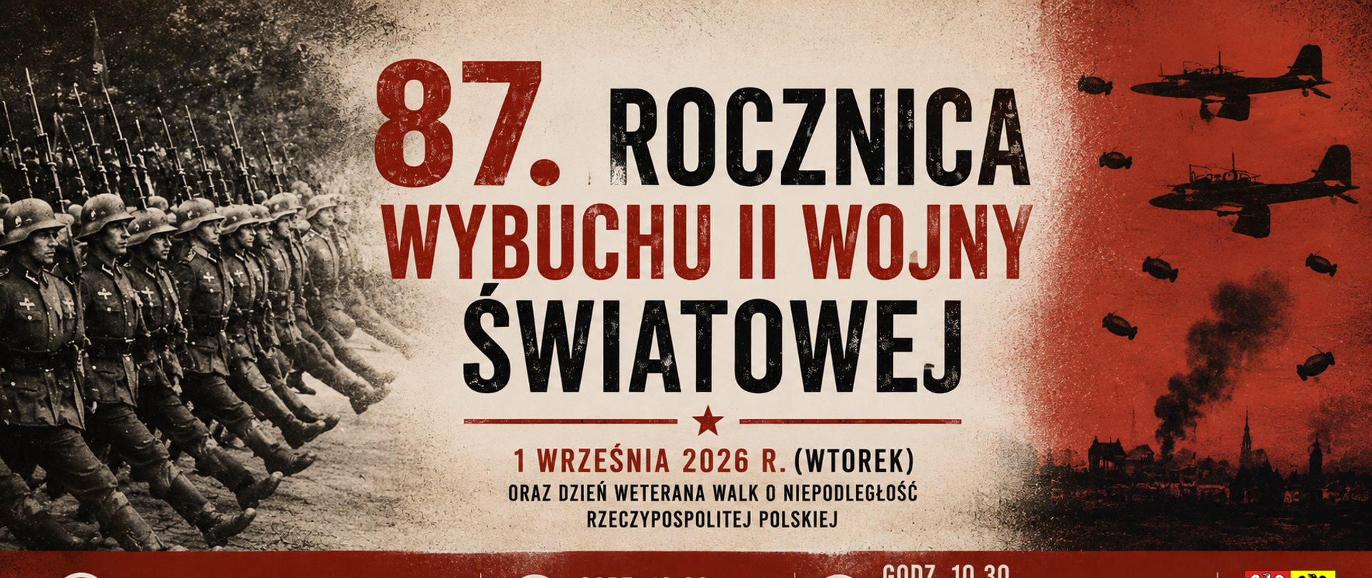 87. rocznica wybuchu II wojny światowej - 1.09.2026