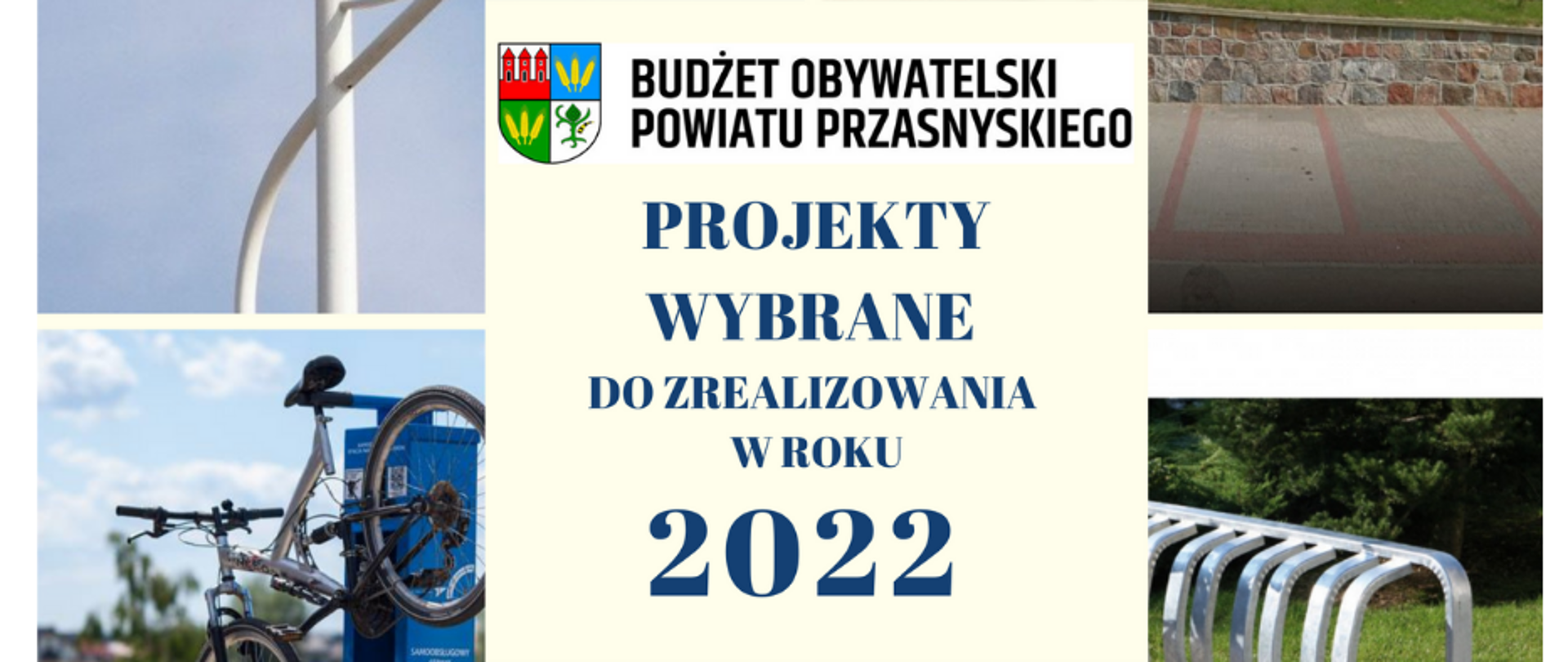 Grafika promująca wybór projektów do realizacji w Budżecie Obywatelskim Powiatu Przasnyskiego
