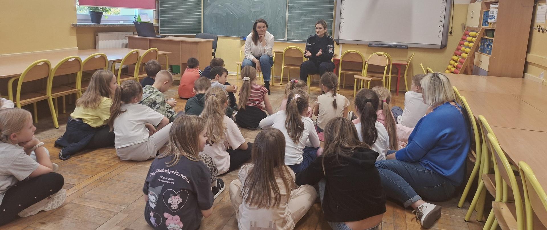 Spotkanie z dziećmi z drużyny zuchowej poświęcone bezpieczeństwu w sieci