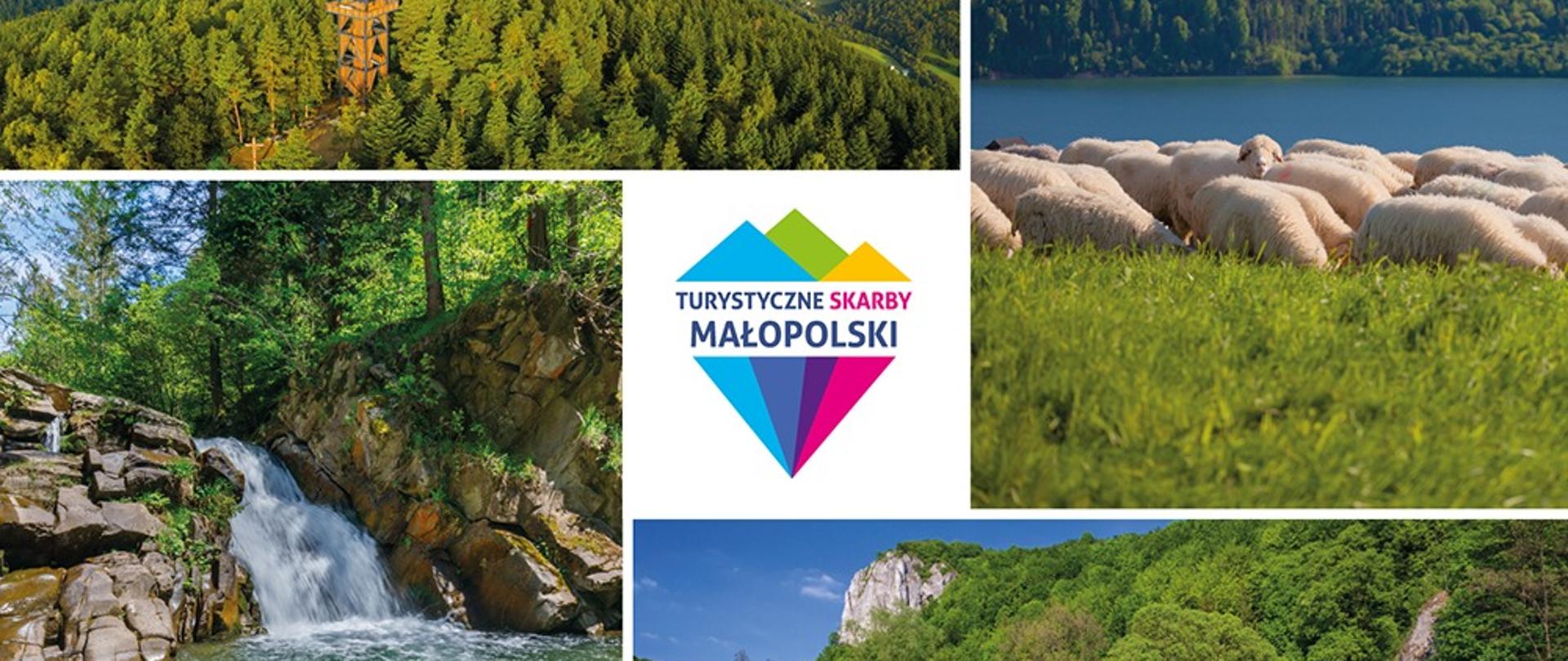 plakat zachęcający do głosowania w konkursie Turystyczne Skarby Małopolski