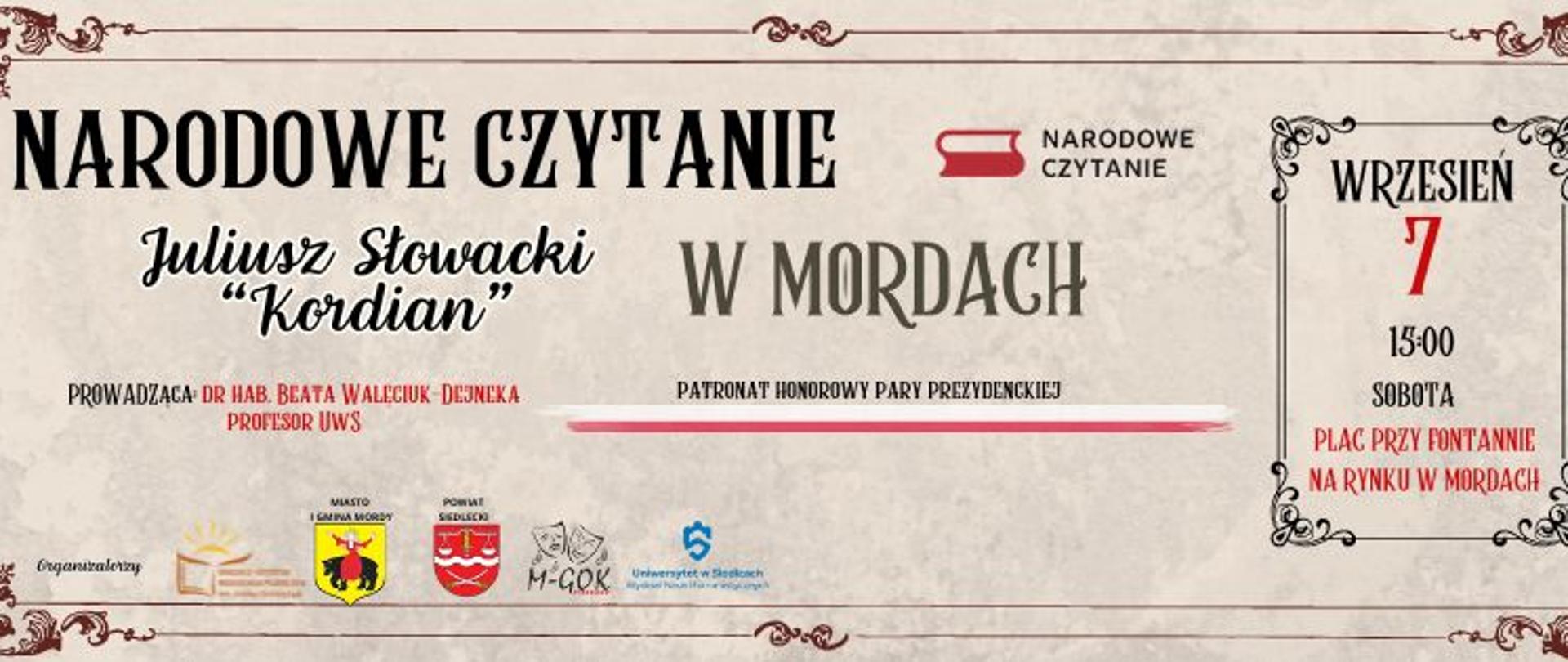 Baner Narodowe Czytanie 2024 