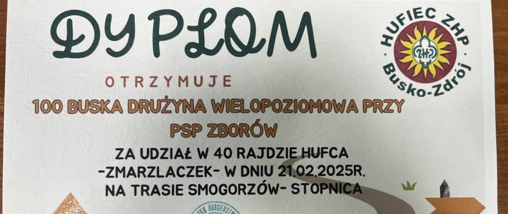 XX Harcerski Rajd Hufca Busko- Zdrój ,, Zmarzlaczek” 2025