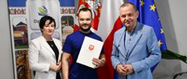 Starosta Dąbrowski, Przewodnicząca Rady Powiatu Dąbrowskiego oraz Mistrz Świata Federacji WPA