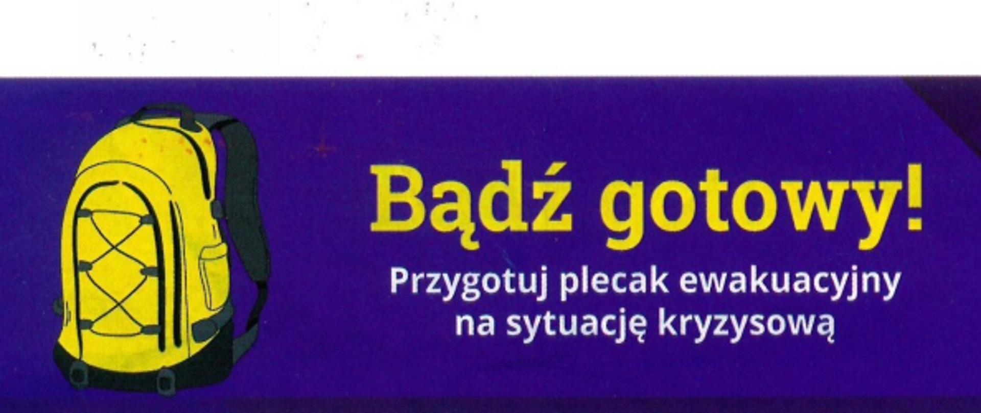 Na ulotce na ciemnym tle pokazano w formie prostych grafik rzeczy z listy podanej w treści artykułu.