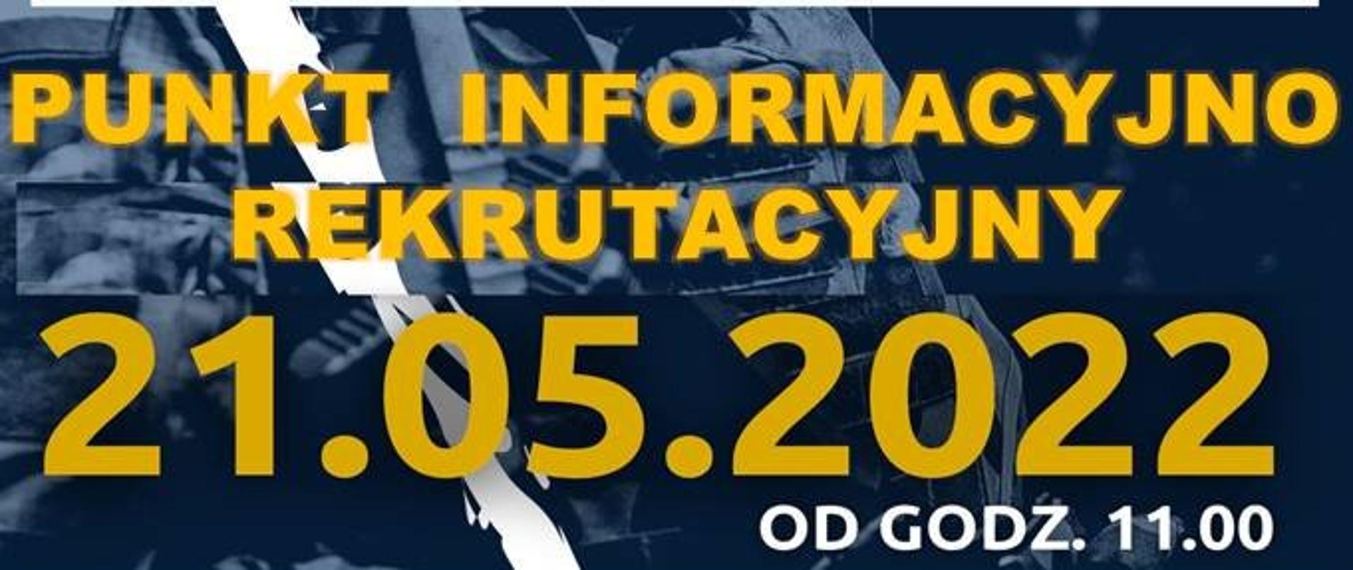 Plakat informacyjny - punkt informacyjno-rekrutacyjny