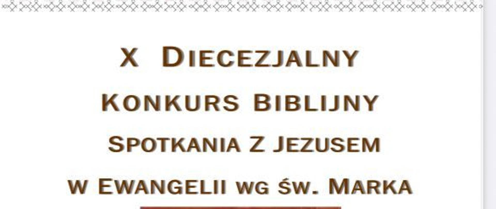 X Diecezjalny Konkurs Biblijny