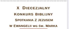 X Diecezjalnego Konkursu Biblijnego