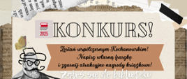 Plakat informacyjny dot. konkursu literackiego