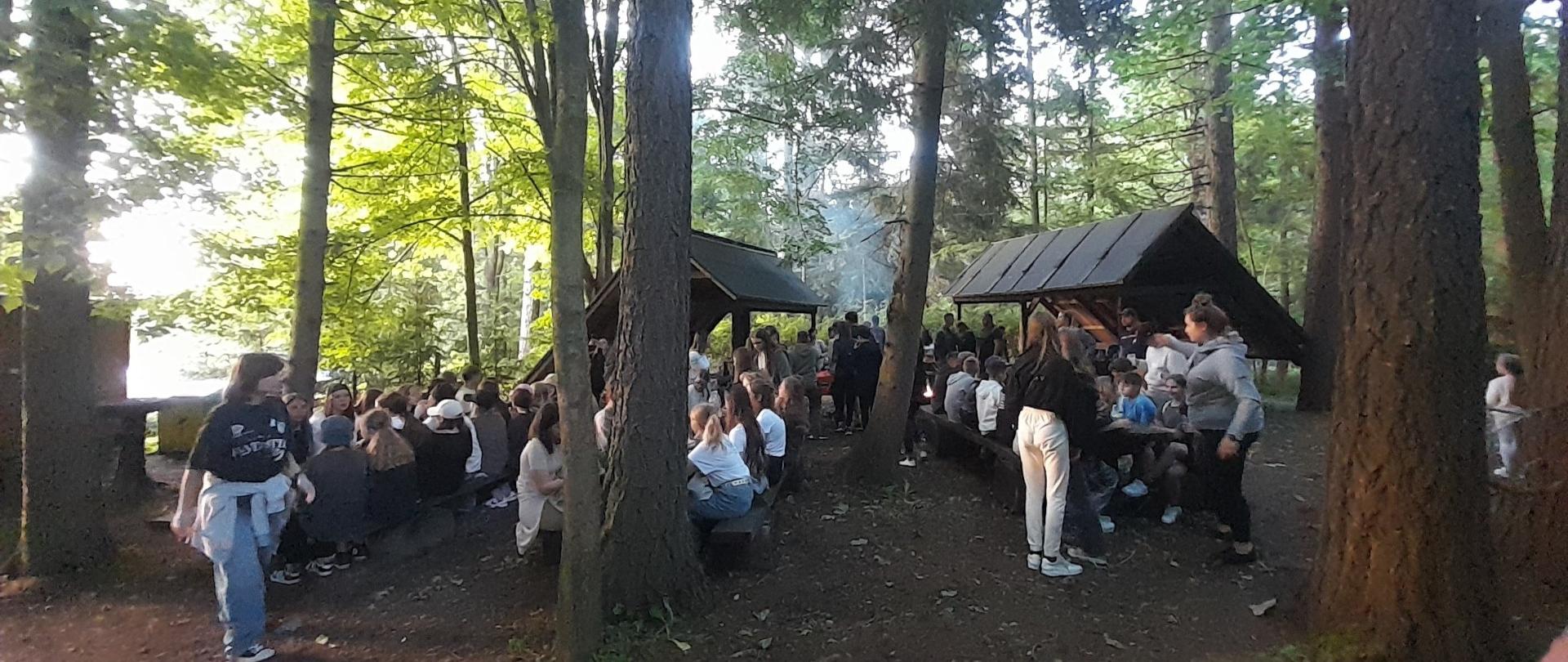 Integracyjne spotkanie szóstoklasistów z Kaszub z szóstoklasistami ze Spytkowic.