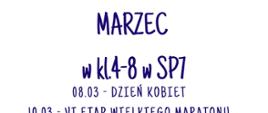 KALENDARZ WYDARZEŃ KL 4-8 MARZEC