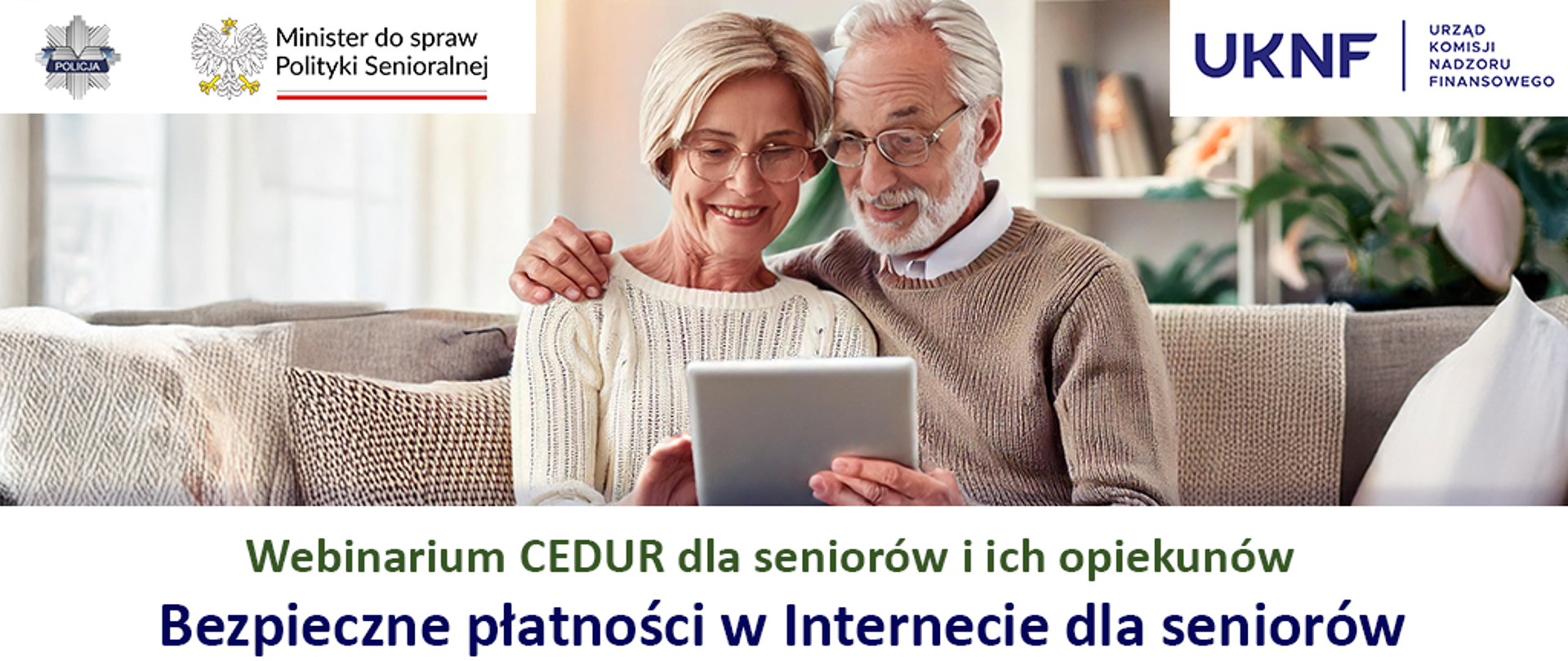 Webinarium „Bezpieczne płatności w Internecie dla seniorów” – zaproszenie i prośba o upowszechnienie informacji